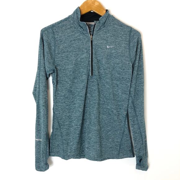 NIKE Running - Dri Fit 1/4 Zip Space Dye Running Top - Women's Small - Picture 1 of 9